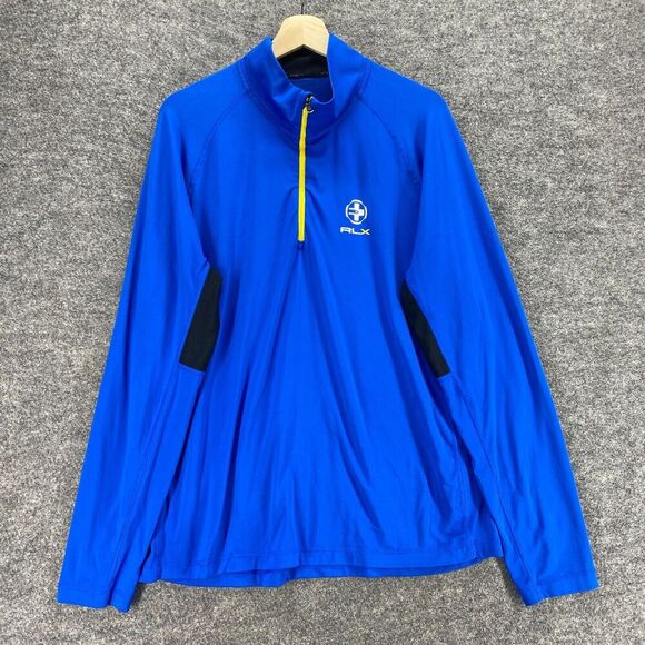 Ralph Lauren Other - Ralph Lauren Activewear Track Jacket Men XL Blue High Neck Zipper Long Sleeve